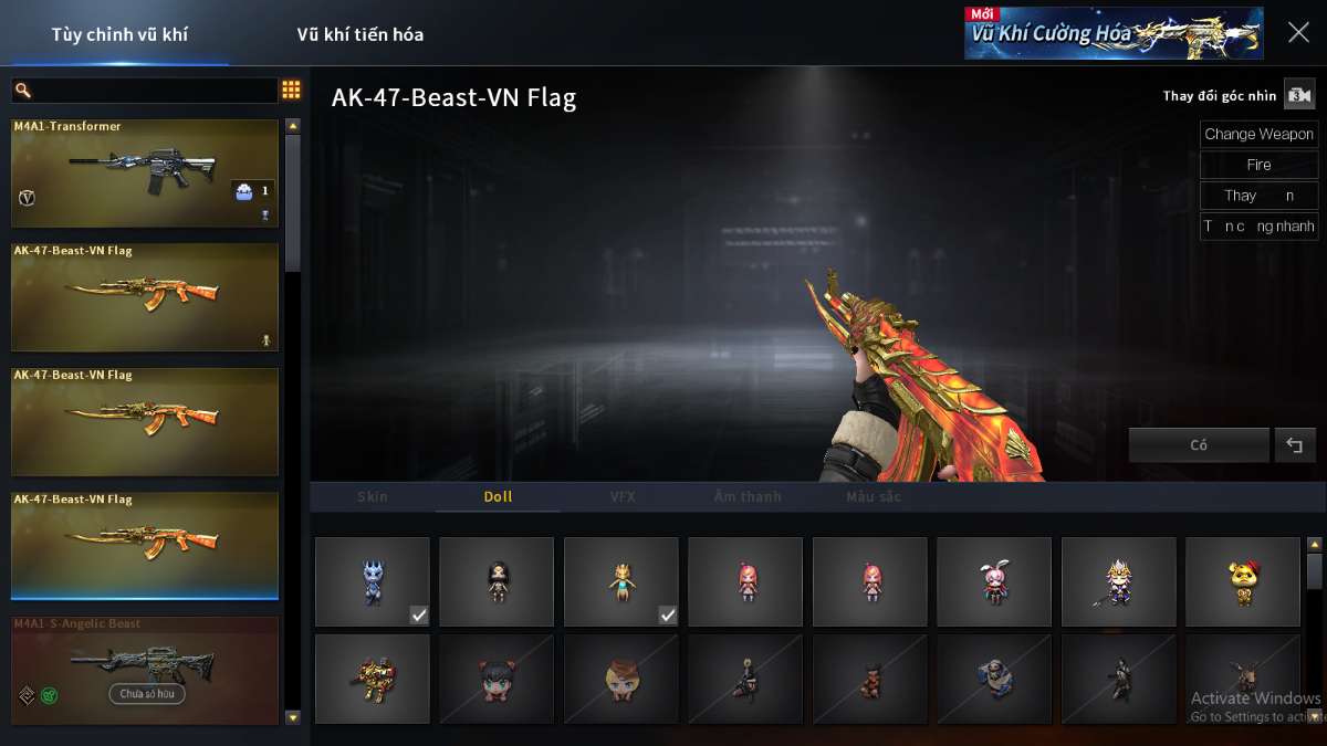 shop acc cf uy tin gia re